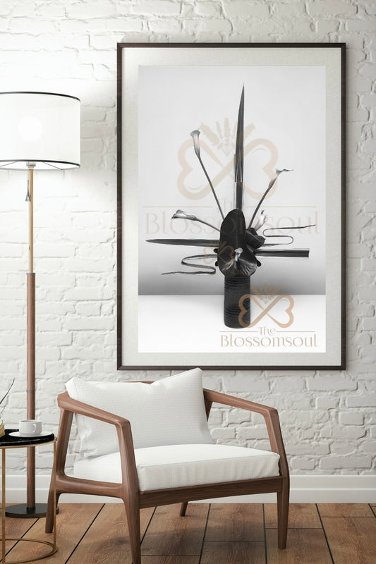 Attacher III Japanese Monochrome Artwork