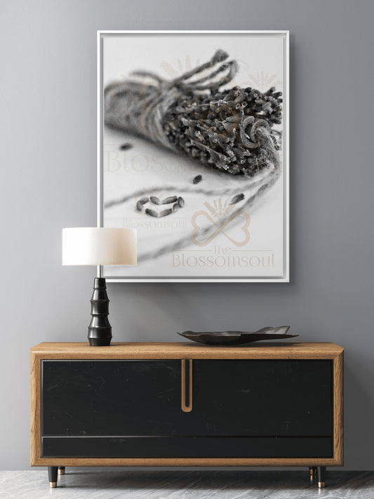 Lavender Cinnamon Monochrome Artwork