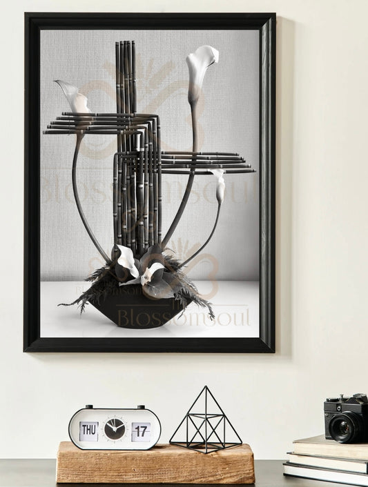 Attacher I Japanese Monochrome Artwork