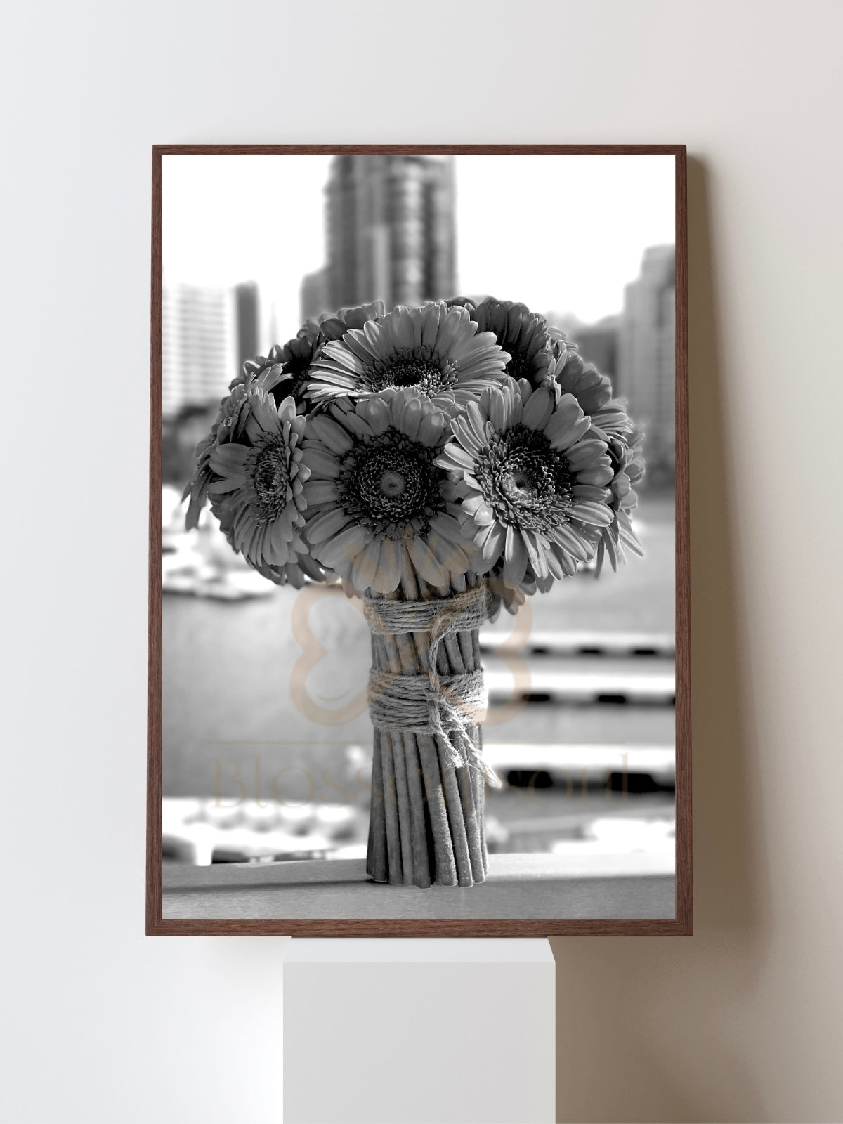 Gerberas Monochrome Artwork