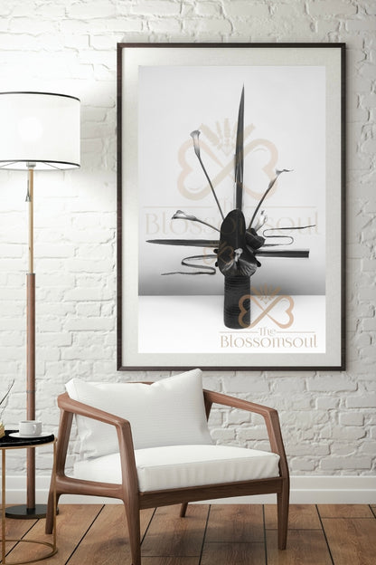 Attacher III Japanese Monochrome Artwork