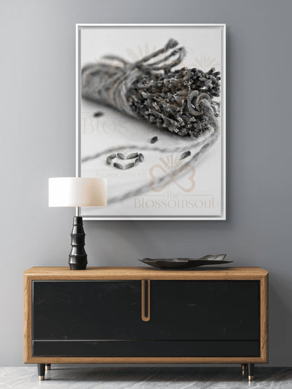 Lavender Cinnamon Monochrome Artwork