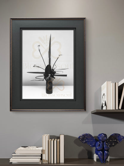 Attacher III Japanese Monochrome Artwork