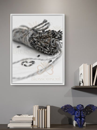 Lavender Cinnamon Monochrome Artwork