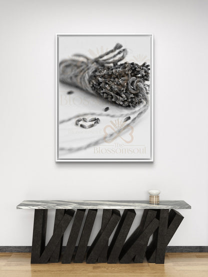 Lavender Cinnamon Monochrome Artwork