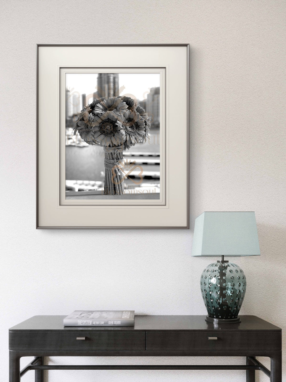 Gerberas Monochrome Artwork