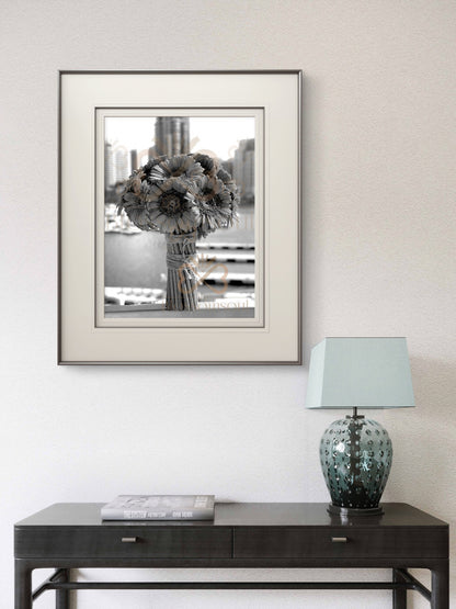 Gerberas Monochrome Artwork