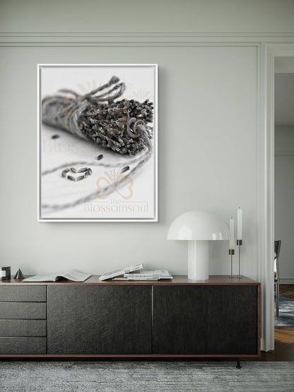 Lavender Cinnamon Monochrome Artwork